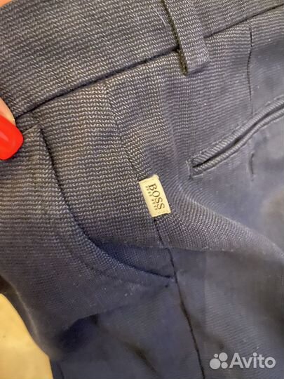 Брюки синие hugo boss оригинал
