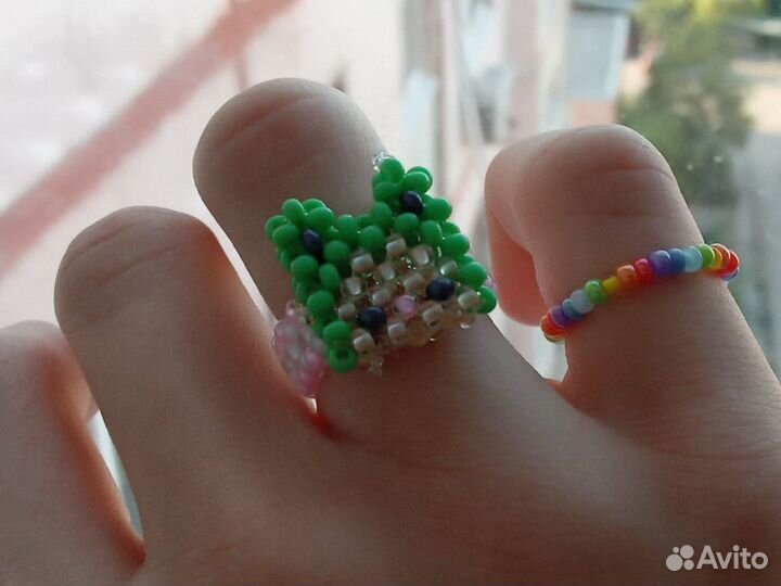 Кольца из бисера