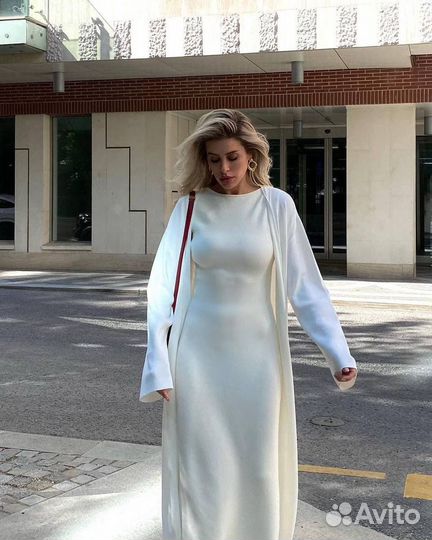 Платье с кардиганом