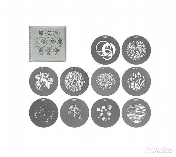 Маски Гобо для nanlite PJ-FMM (набор №2)