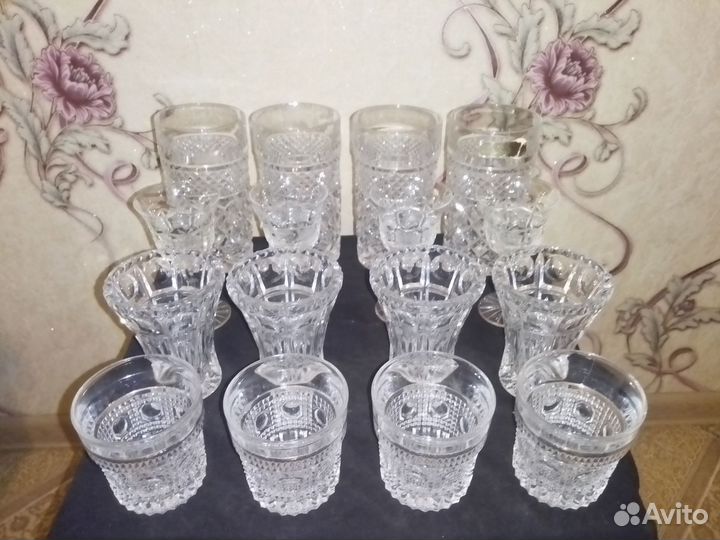 Хрусталь bohemia Чехословакия, 16 предметов