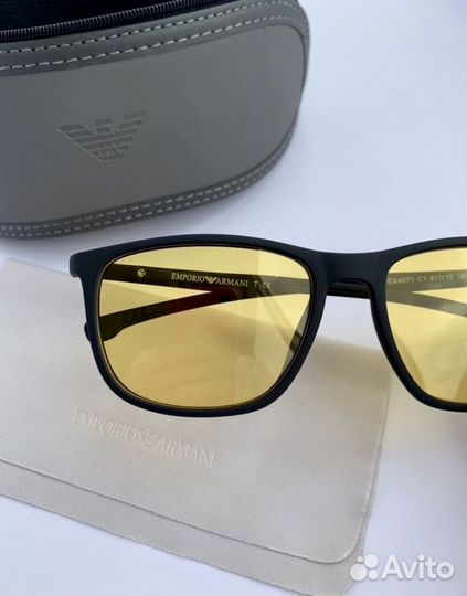 Очки emporio armani желтые поляризационные
