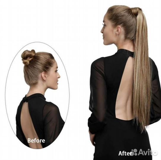 Хвост накладной разные оттенки