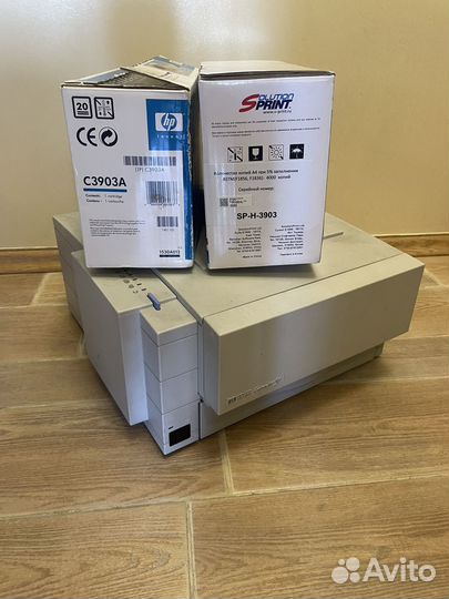 Принтер лазерный HP + картриджи