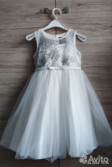 Нарядное платье для девочки orsolini 122
