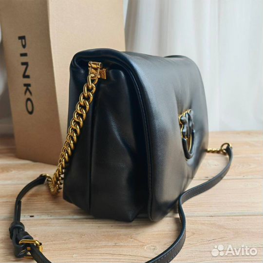 Сумка Pinko Classic Love Bag Click Puff нат кожа