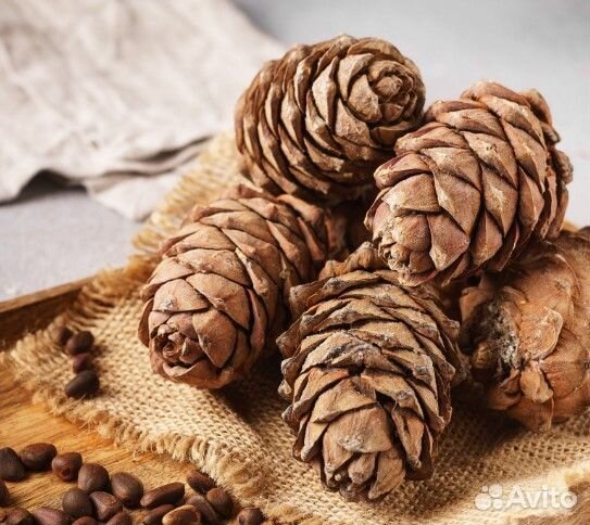 Кедровые отборные шишки с орехами