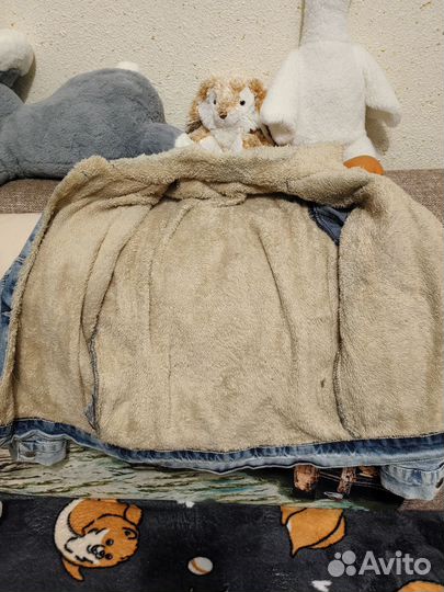 Джинсовая курточка утеплённая для девочки