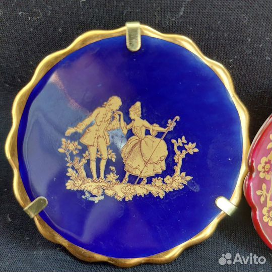 Две мини тарелочки Limoges Диаметр 5 см