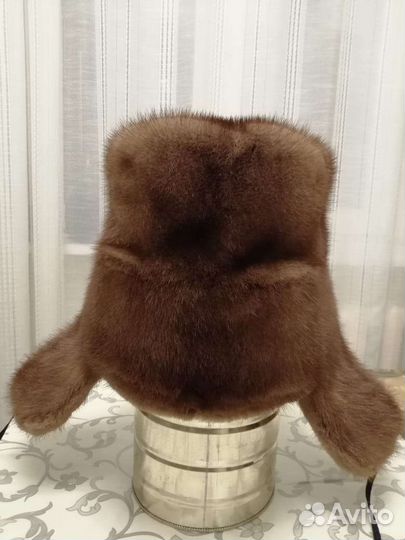 Норковая шапка мужская