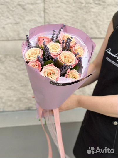 Букет с розами. 25 51 101 роза