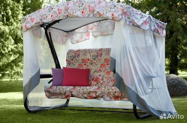 Новые Садовые качели 3-мест.Турин Премиум,Гарантия