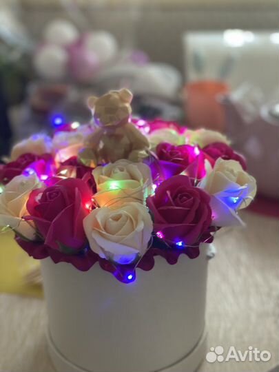 Букет с медведем