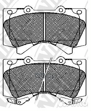 Колодки тормозные дисковые перед PN1541 NiBK