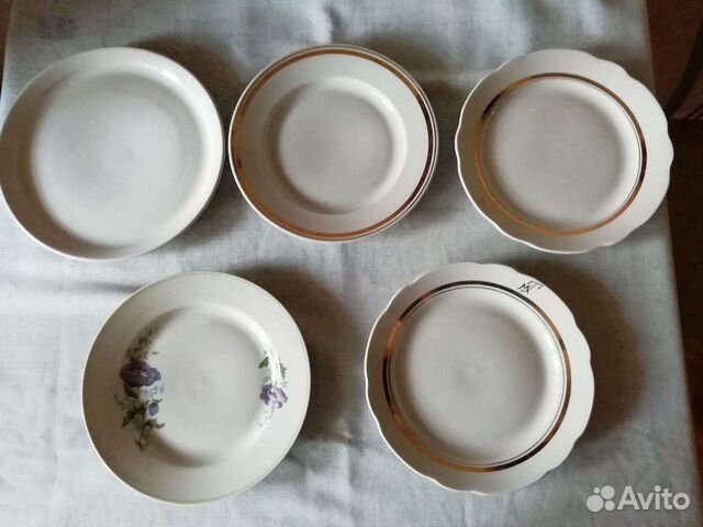 Тарелки суповые под второе чайные