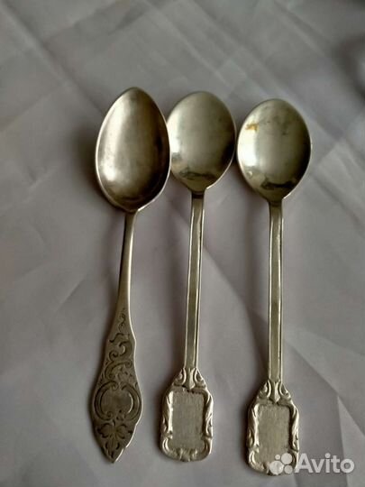 Чайные ложки серебро СССР