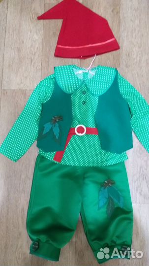 Новогодний костюм Гнома на рост 110 см