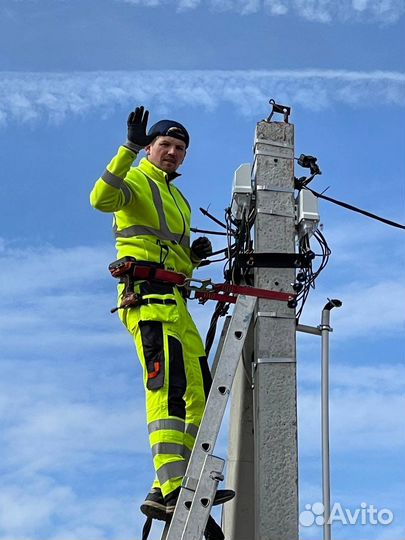 Трубостойка. Подключение электричества