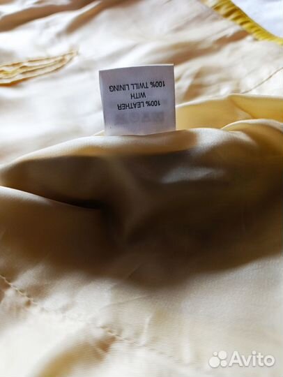 Куртка кожаная женская размер S