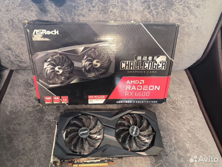 Видеокарта RX 6600 8Gb Asrock Challenger