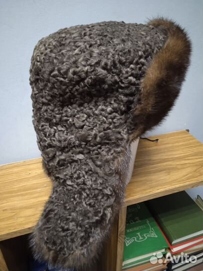 Шапка мужская каракуль-норка