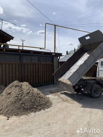 Песок щебень доставка газель