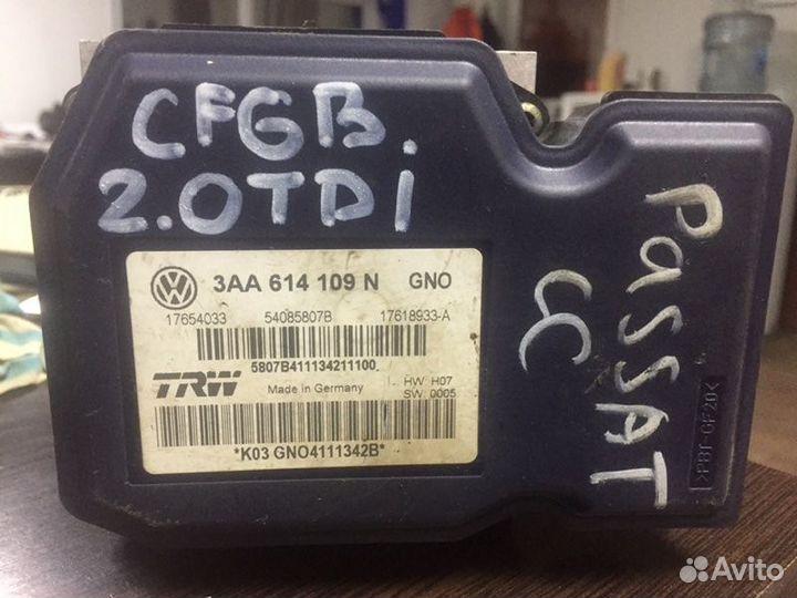Блок abs Volkswagen Passat Cc cfgb