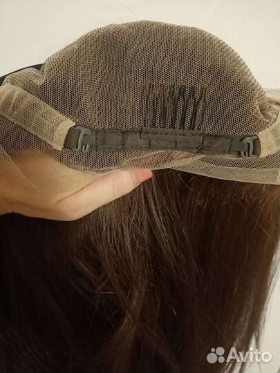 Парик на полной сетке, система волос