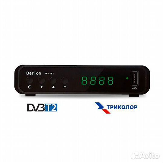 Цифровая DVB-T2 приставка BarTon TH-562 Black