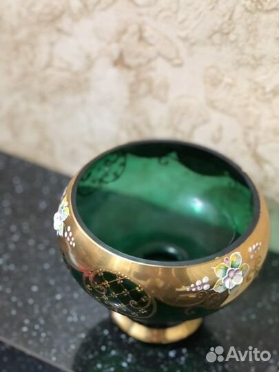 Ваза Богемия Чехия конфетница