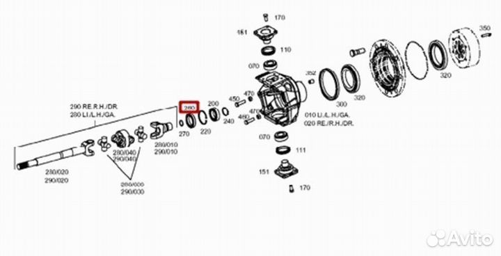Сальник полуоси ZF