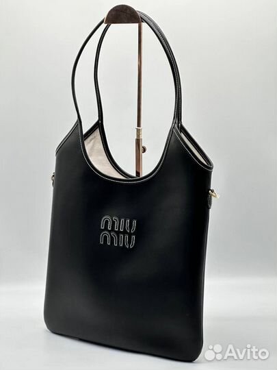 Сумка шопер кожаный Miu Miu