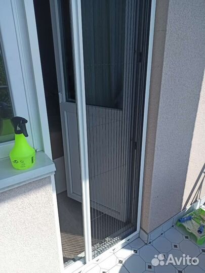 Москитная сетка на окно и балконную дверь, плиссе