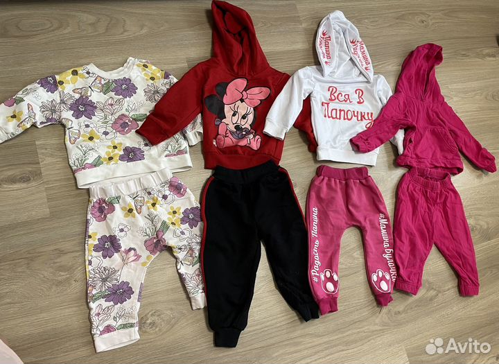Вещи пакетом на девочку 80