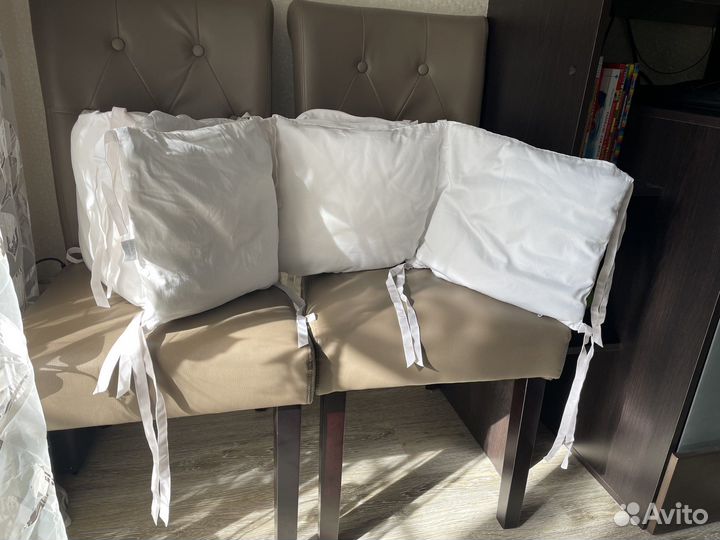 Бортики для круглой и овальной кроватки