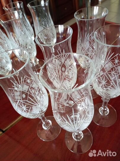 Хрустальные фужеры СССР