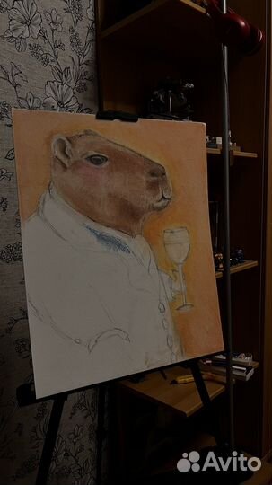 Интерьерная картина пастелью