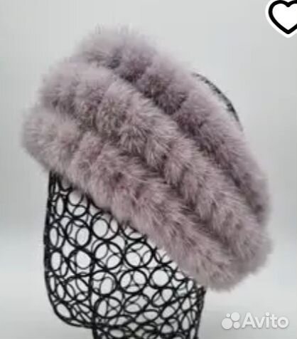 Повязка вязаная из норки