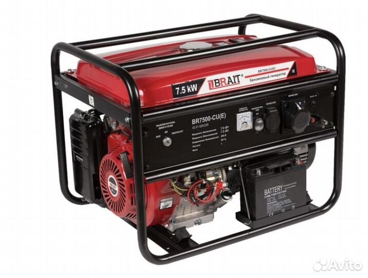 Генератор бензиновый Brait BR7500-CU(Е)