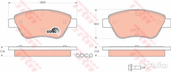 К-т дисков. тормоз. колодок GDB1579 TRW