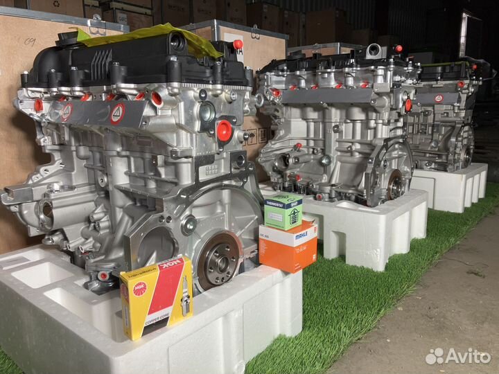 Двигатель новый на Hyundai Solaris Elantra1.6