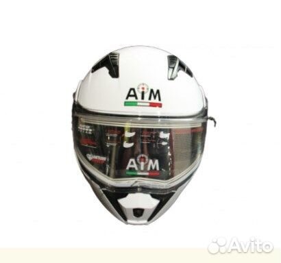 Шлем Снегоходный AiM JK906 White Glossy L