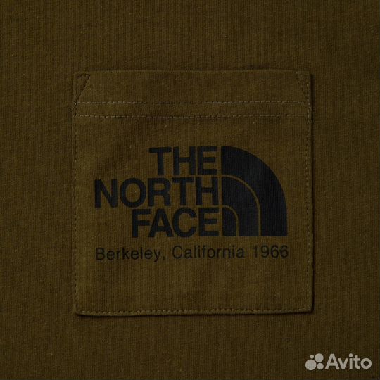 Футболка мужская цвет хаки The North Face хлопок