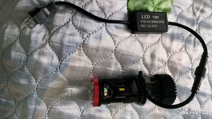 Светодиодные лампы H4 Y7D, мини линзы