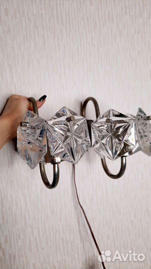 Хрустальное бра СССР