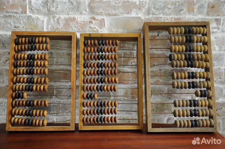 Счеты деревянные, ретро, советские