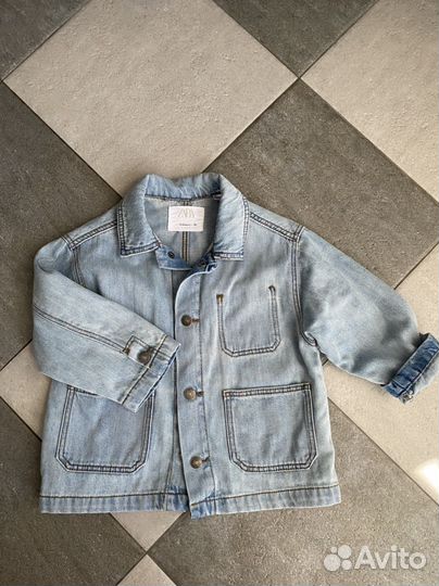 Джинсовая куртка zara 92