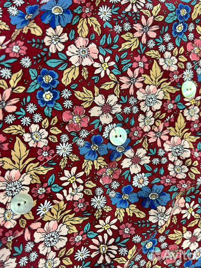 Юбка в цветочек миди р.50