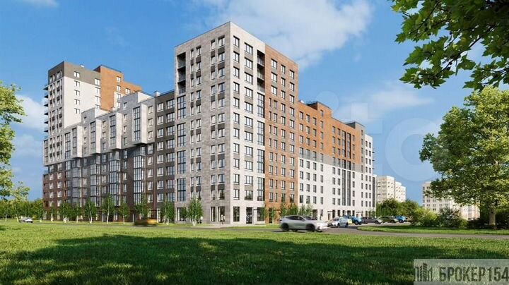 2-к. квартира, 63,2 м², 2/16 эт.