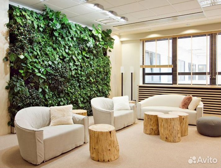 Искусственное озеленение, панно, дизайн